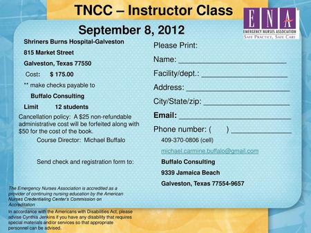 TNCC – Instructor Class