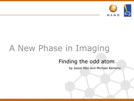 A New Phase in Imaging Finding the odd atom