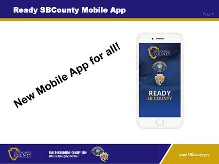 Ready SBCounty Mobile App