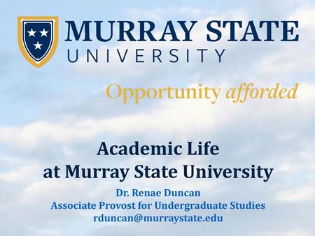 Academic Life at Murray State University