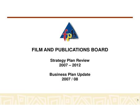 FILM AND PUBLICATIONS BOARD