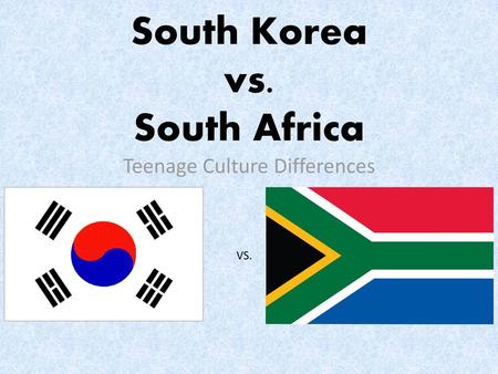 South Korea vs. South Africa