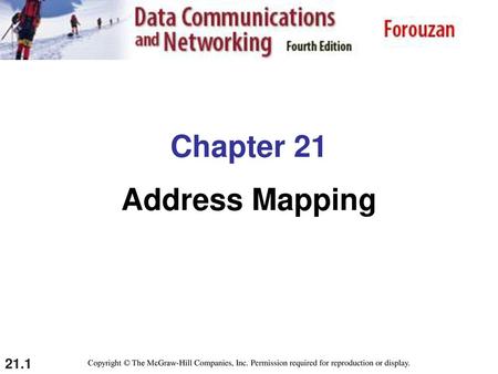 Chapter 21 Address Mapping