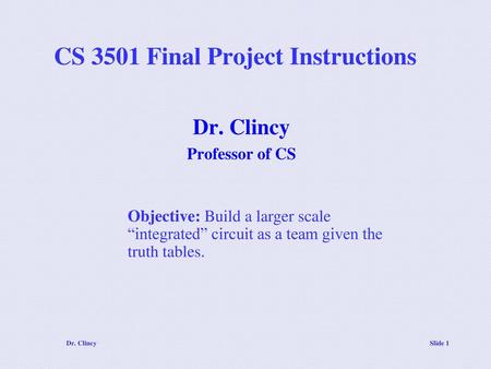 CS 3501 Final Project Instructions