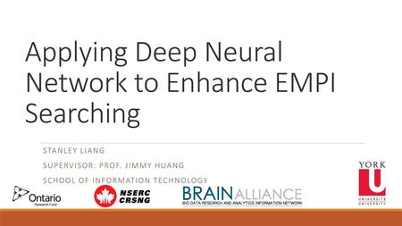 Applying Deep Neural Network to Enhance EMPI Searching