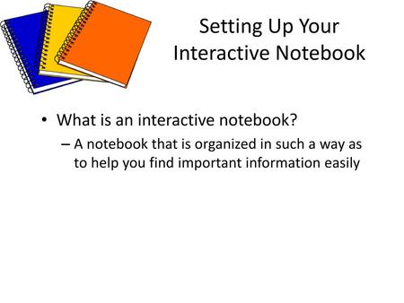 Setting Up Your Interactive Notebook