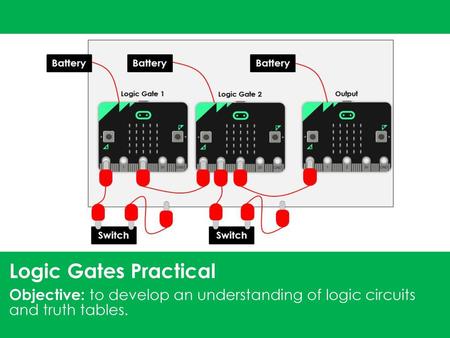 Logic Gates Practical Objective: to develop an understanding of logic circuits and truth tables.