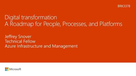 Digital transformation A Roadmap for People, Processes, and Platforms