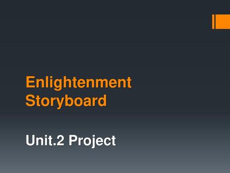 Enlightenment Storyboard