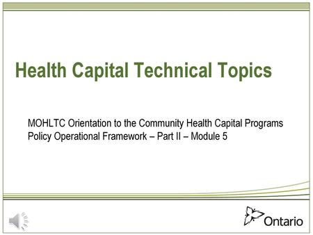 Health Capital Technical Topics