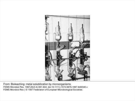 From: Bioleaching: metal solubilization by microorganisms