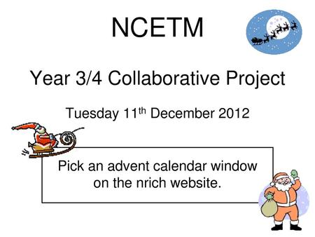 NCETM Year 3/4 Collaborative Project