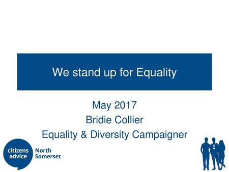 We stand up for Equality