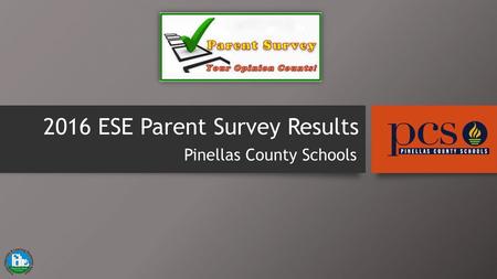 2016 ESE Parent Survey Results