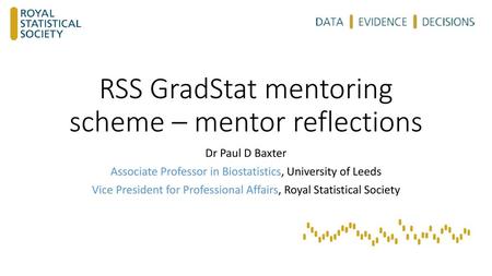 RSS GradStat mentoring scheme – mentor reflections