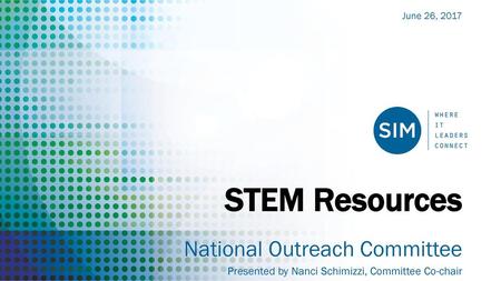 STEM Resources National Outreach Committee