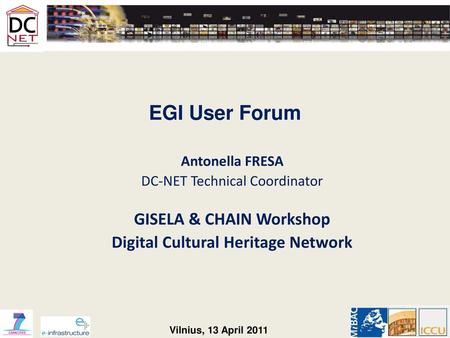 GISELA & CHAIN Workshop Digital Cultural Heritage Network