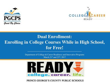 Department of College & Career Readiness and Innovative Programs