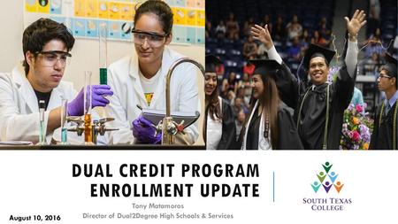 Dual Credit Program enrollment update