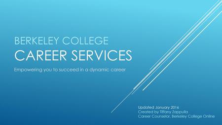 BERKELEY COLLEGE CAREER SERVICES