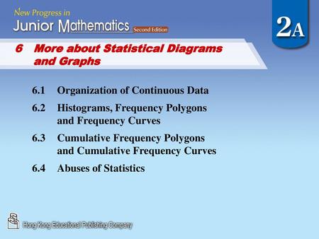 6	More about Statistical Diagrams   and Graphs