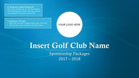 Sponsorship Packages 2017 – 2018