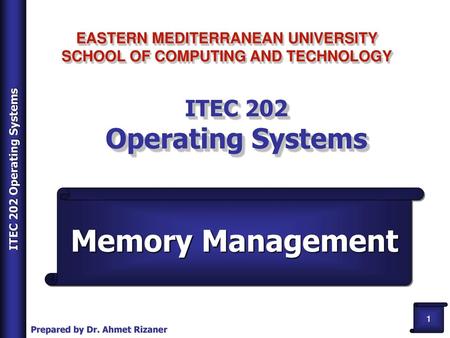 ITEC 202 Operating Systems