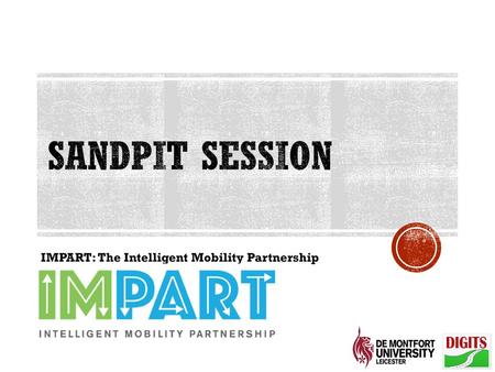 IMPART: The Intelligent Mobility Partnership