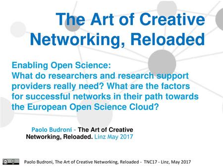 The Art of Creative Networking, Reloaded