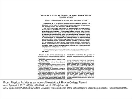 Am J Epidemiol. 2017;185(11): doi: /aje/kwx104