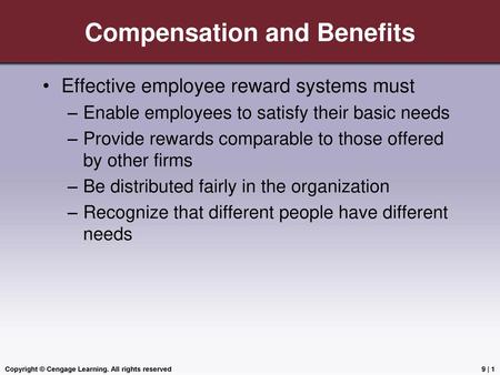 Compensation and Benefits