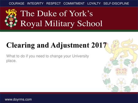 Clearing and Adjustment 2017