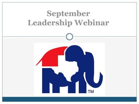 September Leadership Webinar