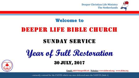 DEEPER LIFE BIBLE CHURCH