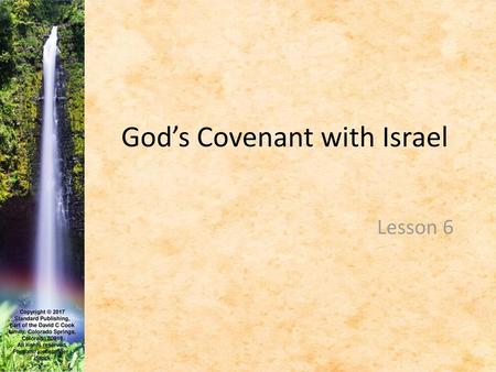 God’s Covenant with Israel