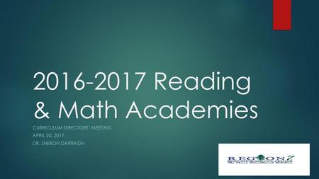 Reading & Math Academies