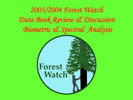 Data Book Review & Discussion Biometric & Spectral Analysis