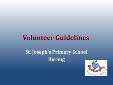 St. Joseph’s Primary School Kerang