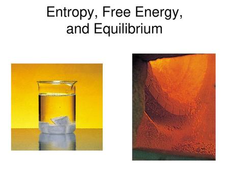 Entropy, Free Energy, and Equilibrium