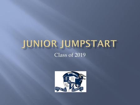 Junior Jumpstart Class of 2019.