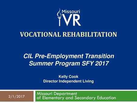 Vocational Rehabilitation