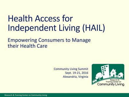 Health Access for Independent Living (HAIL)