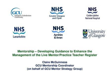 GCU Mentorship Coordinator (on behalf of GCU Mentor Strategy Group)