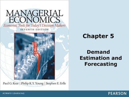 Demand Estimation and Forecasting