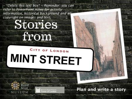 MINT STREET Plan and write a story