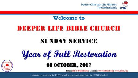 DEEPER LIFE BIBLE CHURCH