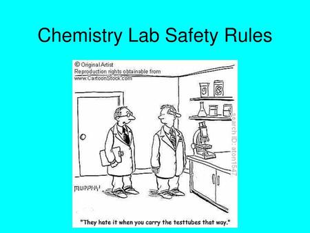 Chemistry Lab Safety Rules