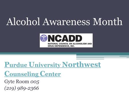 Alcohol Awareness Month