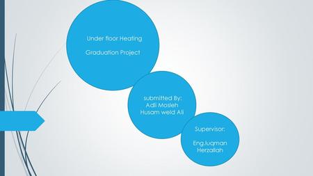 Under floor Heating Graduation Project submitted By: Adli Mosleh