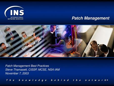 Patch Management Patch Management Best Practices